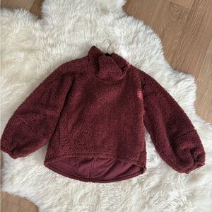 Lululemon Athletica warm restore Sherpa pullover Maroon M/L